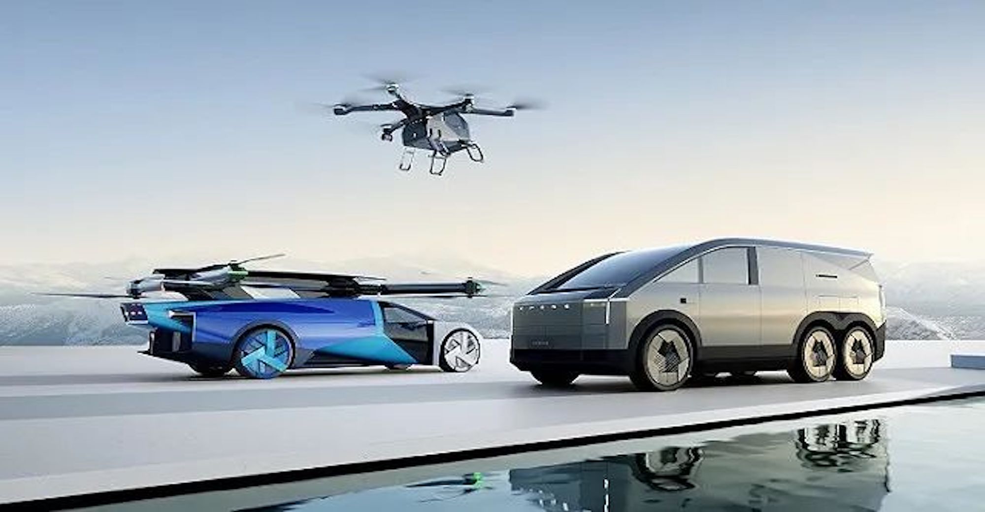 Spy Photos of XPENG AEROHT Split-type Flying Car Unveiled